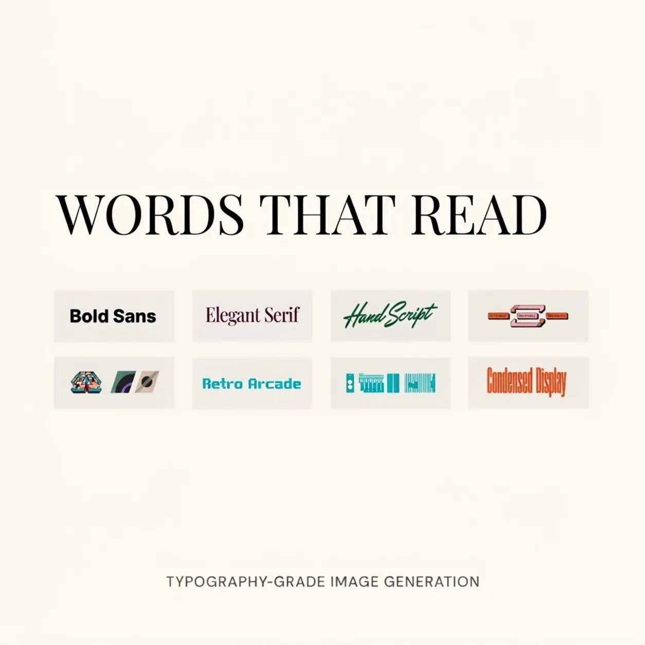 Ideogram 4 poster showing legible headline text rendering inside the artwork